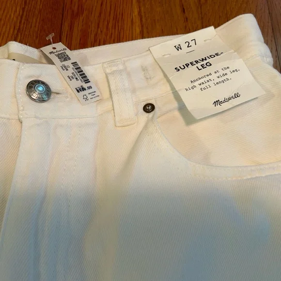 NWT🌷Madewell Wide Leg Jeans (lightweight)